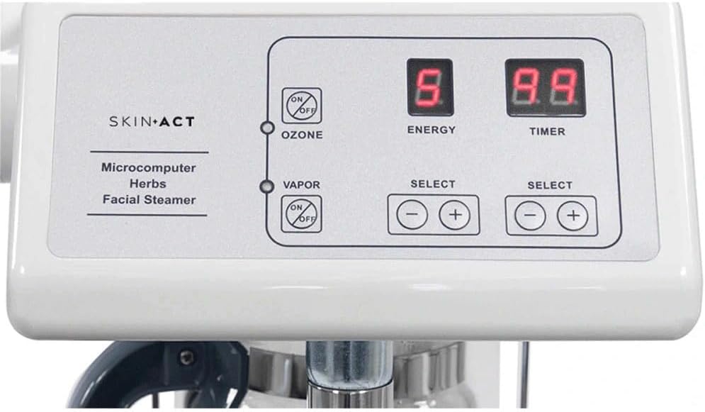 SKINACT Digital Euro Facial Steamer with Aroma Therapy + LED Magnifying Lamp