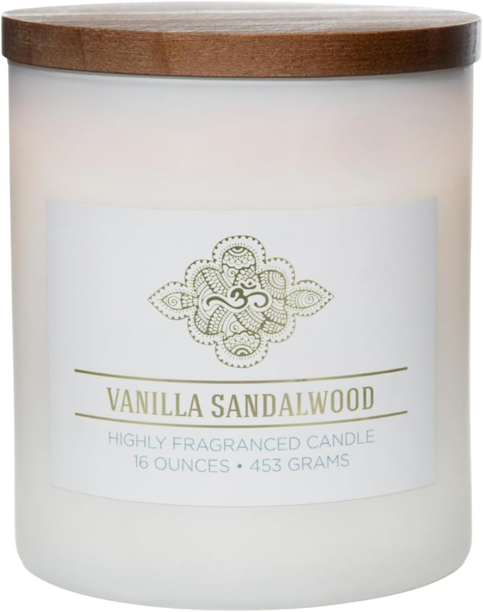 Carolina Vanilla Sandalwood Scented Candle, 16 oz Wellness Relaxing Aromatherapy Candle, 2 Wick White Jar Soy Blend Wax, Candles for Home, 60H Burn - Made in The USA