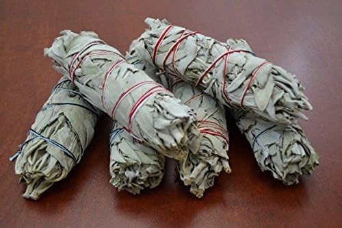 Incense Garden Premium California White Sage Smudge Sticks 4 Inch Bundle Pack of 6 | Handcrafted Natural Sage for Cleansing, Meditation, Yoga & Aromatherapy | Made in USA