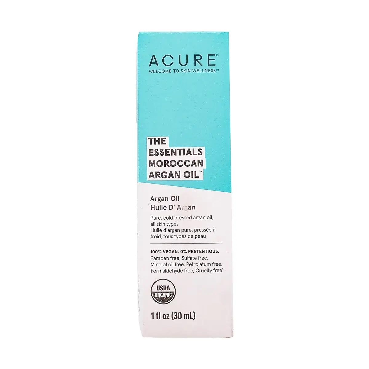 ACURE 100% USDA Organic Moroccan Argan Oil (Pack of 3)