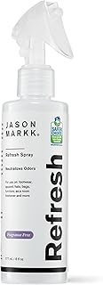 Jason Markk Refresh Spray, Odor Eliminator, Home, Carpet, Furniture, Clothing, and More, Safe and Gentle Deodorizer Formula, Unscented, 6oz