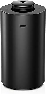 Airversa Waterless Essential Oil Diffuser for Home Aromatherapy Scent Diffusers with 3 Countdown Timer Settings or Timer-Off, 3 Mist Levels for Car Room Studio Office, ANX Premium Metal Black