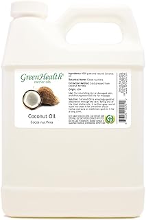 Coconut (Fractionated) Oil - 100% Pure & Natural - 32 Fl Oz (946 ml) - GreenHealth