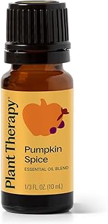 Plant Therapy Pumpkin Spice Fall Essential Oil Blend 10 mL (1/3 oz) Warm & Cozy Blend of Spices, Perfect Fall Scent, Mood-Boosting & Inviting