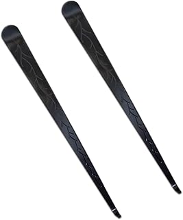 yueton 2PCS Black Stainless Steel Candle Wick Dippers Candle Wick Hooks Candle Wick Accessories for Putting Out Extinguish Candle Wicks Flame Safely