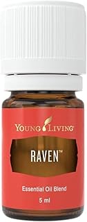 Young Living Raven Essential Oil Blend | 5 ml | Refreshing Aromatic Blend for Diffusers, Diluted Topical Use & Bath Time | Eucalyptus, Lemon, Wintergreen & Peppermint Oils | Portable Bottle
