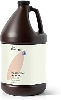 Plant Therapy Fractionated Coconut Oil for Skin, Hair, Body 100% Pure, Natural Moisturizer, Massage & Aromatherapy Liquid Carrier Oil 1 Gallon