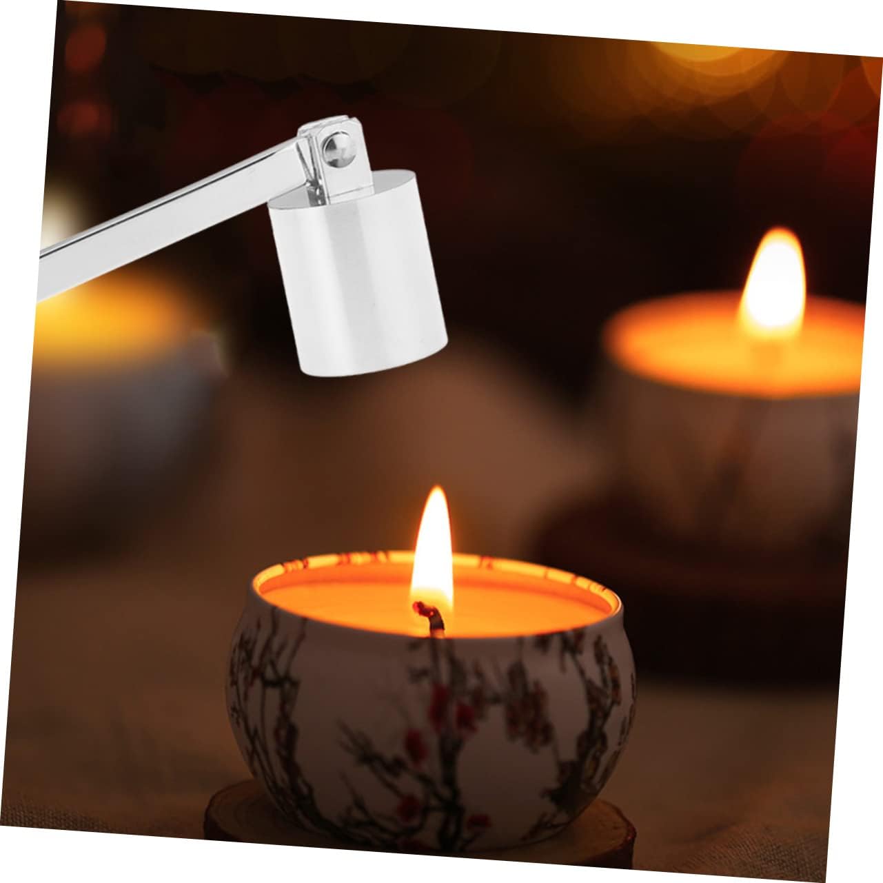 Levemolo Candle Accessory Set: Snuffer Wick Trimmer Dipper Flame Extinguisher Rustproof for Longevity