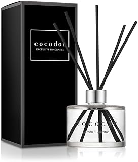 COCODOR Signature Reed Diffuser Set/Lemon Eucalyptus / 6.7oz /1 Pack/Home Fragrance Diffuser, Oil Scent Diffuser for Bathroom Shelf Decor