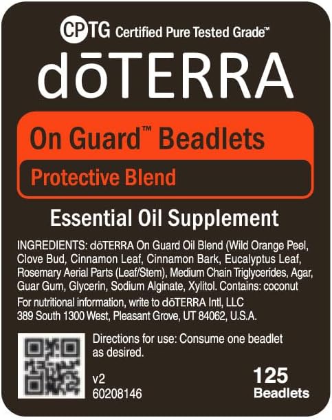 doTERRA On Guard Essential Oil Protective Blend Beadlets 125 ct