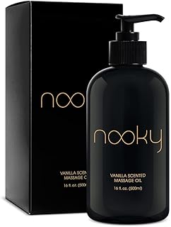 Nooky Vanilla Massage Oil with Fractionated Coconut Oil.16 Ounce