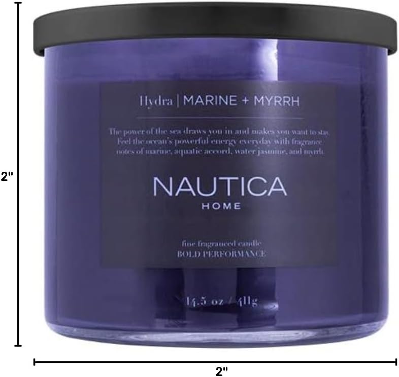 Hydra by Nautica Luxury Soy Wax Candle