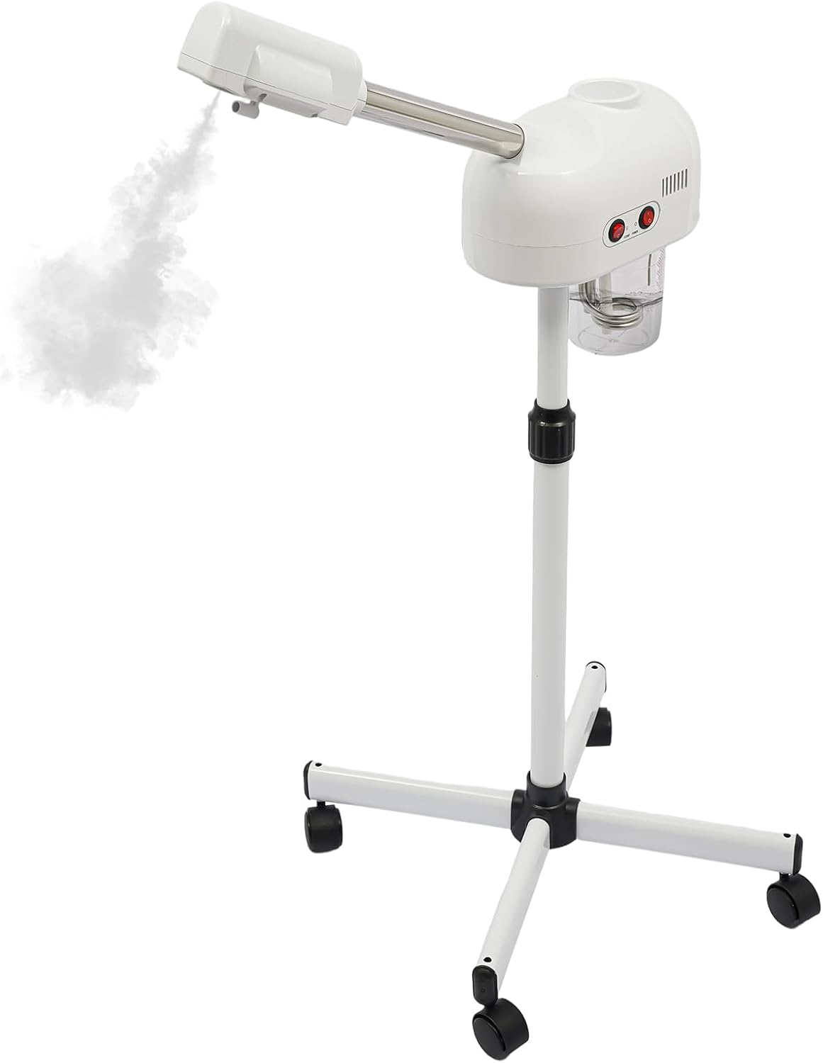 Face Steamer for Deep Pore Cleansing & Blackhead Removal, 0.2 Gal Ozone Ionic Professional Steamer Facial with 360° Rotating Adjustable Height Stand, Steamer Facial for Home Spa Skincare