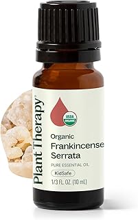 Plant Therapy Organic Frankincense Serrata Essential Oil 100% Pure, USDA Certified Organic, Undiluted, Natural Aromatherapy, Therapeutic Grade 10 mL (1/3 oz)