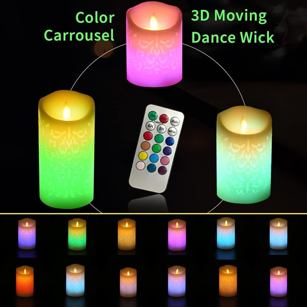 Niceme 18-Key Flameless Candle Remote Control 24H Cycle Automatic Timer Replacement Accessory with Replaceable CR2025 Battery for Multi Color Changing Candles (Only for Niceme Candles)