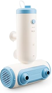 Portable Jet Spa for Bathtub - Electric Bath Jets for Tub with Dual Hydro Massage Nozzles & Soothing Bubbles, Adjustable Whirlpool Effect for Relaxing Home Spa Experience Freestanding (blue and white)