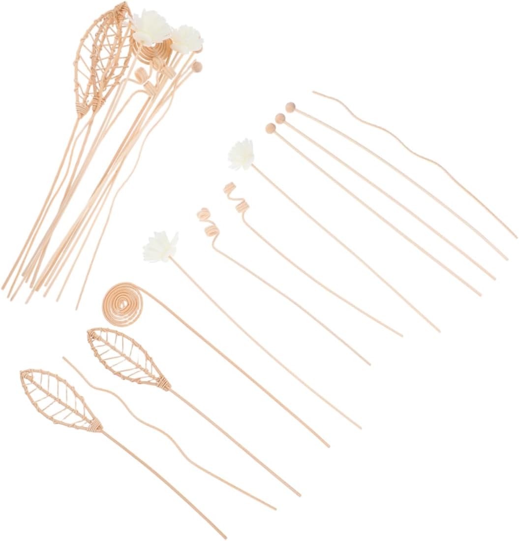 LIFKOME 24pcs Rattan Diffuser Sticks for Aromatherapy Efficient Home Fragrance Reeds for Bedroom Office and Living Use No Fire Scent Diffuser Refill Sticks
