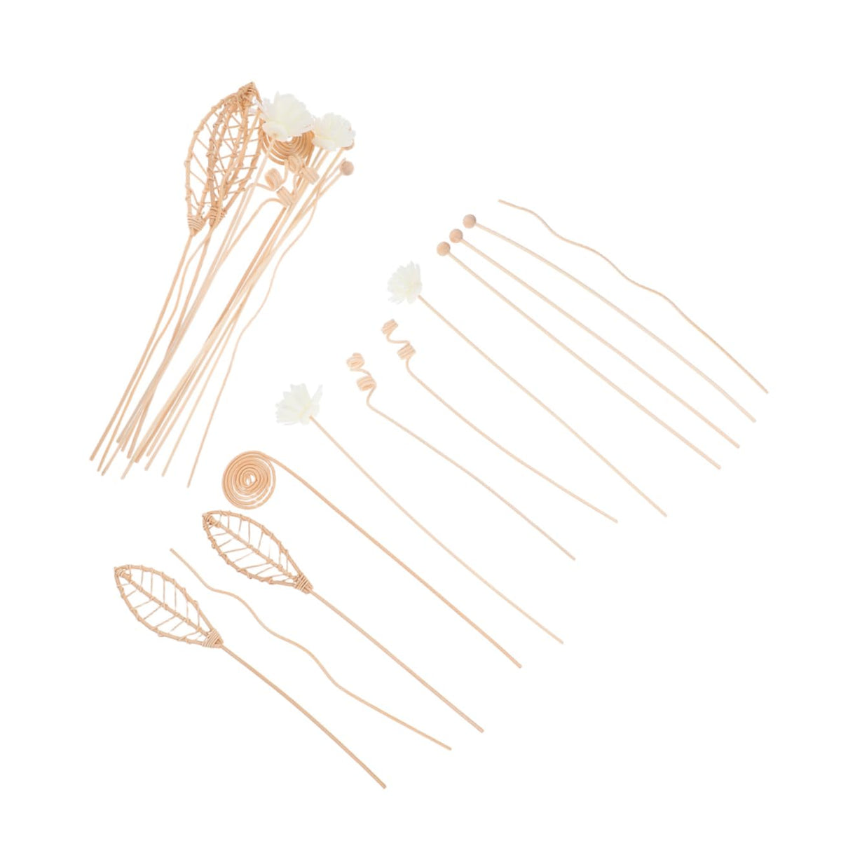 LIFKOME 24pcs Rattan Diffuser Sticks for Aromatherapy Efficient Home Fragrance Reeds for Bedroom Office and Living Use No
