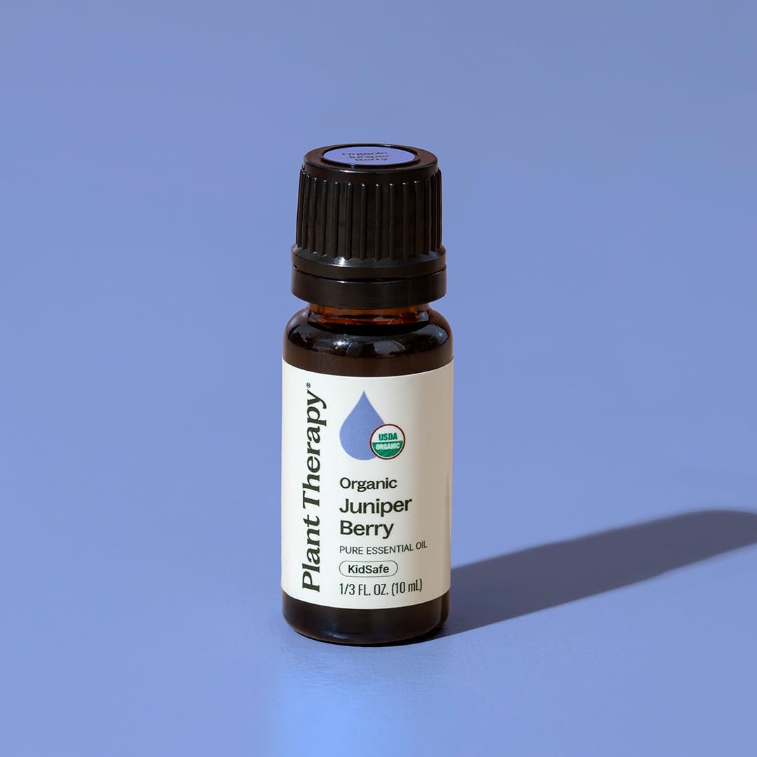 Plant Therapy Organic Juniper Berry Essential Oil 100% Pure, Undiluted, Natural Aromatherapy, Therapeutic Grade 10 mL (1/3 oz)