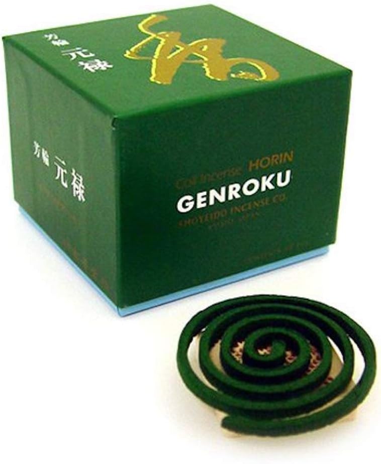 Shoyeido's Returning Spirit Incense, Set of 10 Coils - Gen-roku
