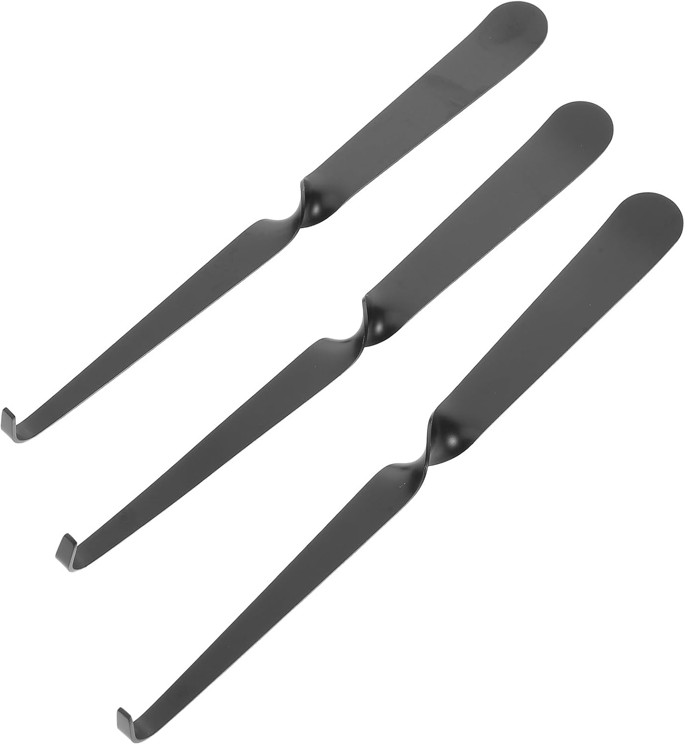SUPVOX 3pcs Stainless Steel Candle Wick Extinguisher and Wick Dipper Tool Set Black Metal Candle Snuffer for Flame Control and Accessories