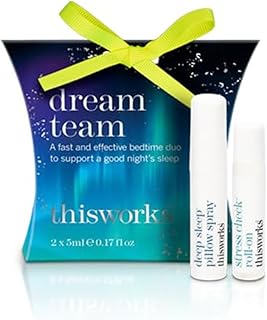 THISWORKS Dream Team Gift Set, Deep Sleep Pillow Spray and Aromatherapeutic Calming Roller Ball with Lavender, Ylang Ylang & Coconut Essential Oils ($18 VALUE)