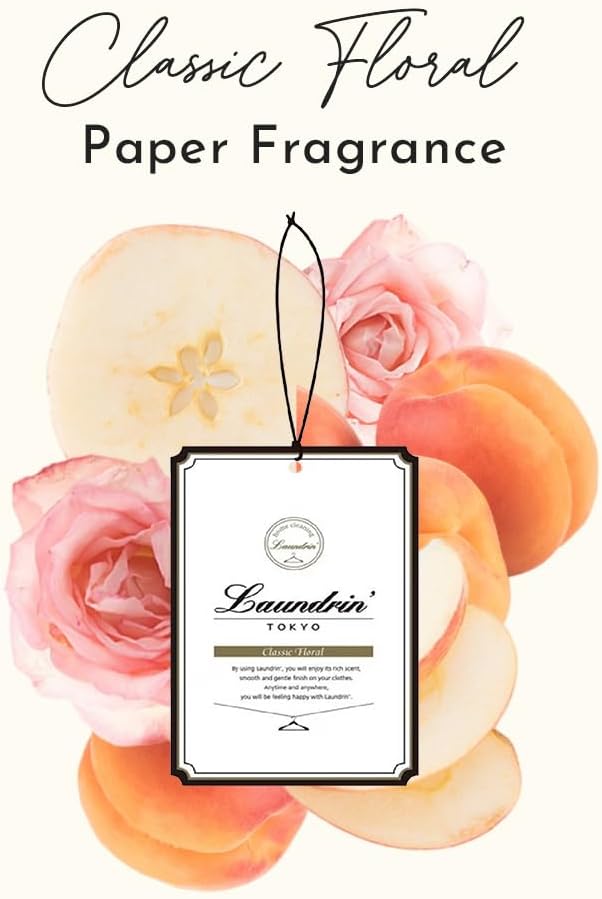 Laundrin Paper Fragrance Classic Floral, 3pk - Closet Freshener - Closet Deodorizer Odor Eliminator - Sachets for Drawers and Closets - Drawer Fresheners for Clothes - Fresh Scents Sachet Packets