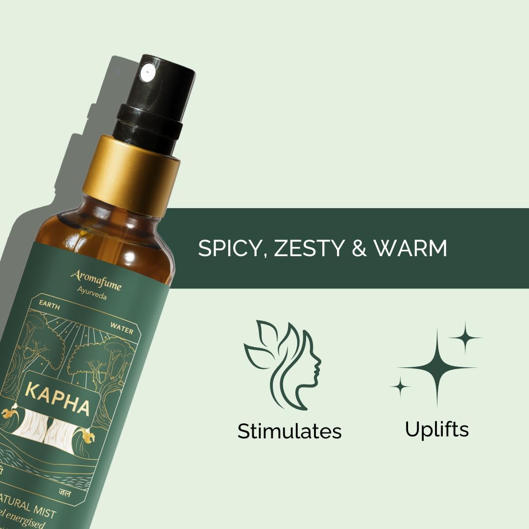 Lemongrass & Lavender Ayurveda Mist | Kapha Balancing Room Spray |Air Freshener |Home Fragrance |Use for Aromatherapy, Relaxation, Sleep, Stress Relief |Reiki, Yoga, Meditation Mist |100ml |Aromafume