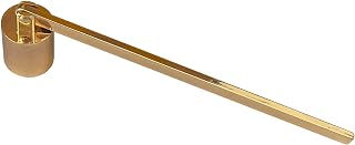 Candle Snuffer, Golden Candle Snuffer Extinguisher with Long Handle, Gold Color Stainless Steel Wick Flame Snuffer for Putting Out Candle Flame Safely