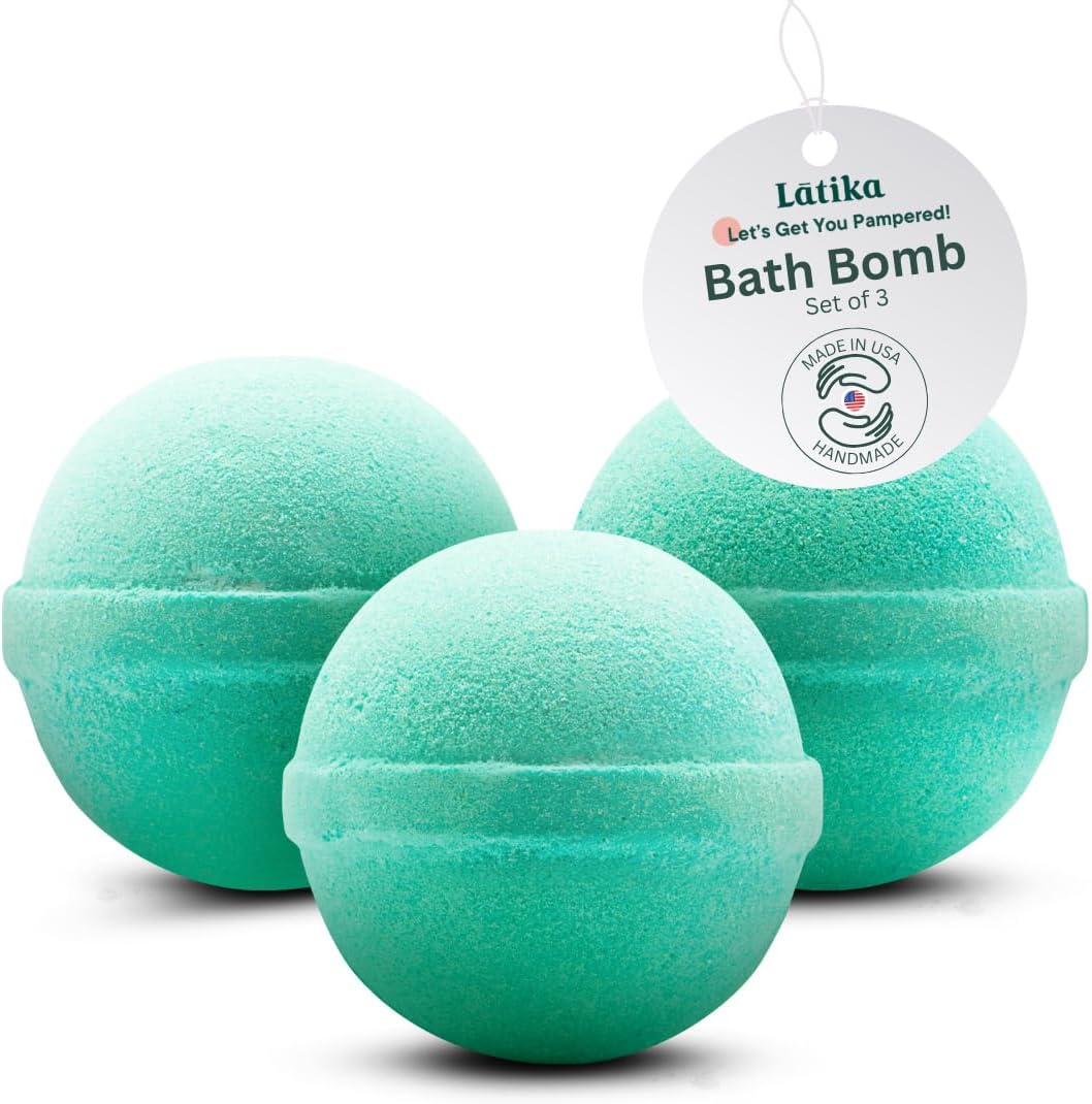 Latika Classic Bath Bomb Mermaid - Black Raspberries Mixed, Dark Plum, and Warm Vanilla for Skin Nourishment