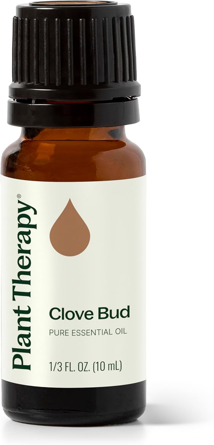 Plant Therapy Clove Bud Essential Oil 10 mL (1/3 oz), 100% Pure, Undiluted, Natural Aromatherapy, Immune Support, Sore Muscle & Joint Relief