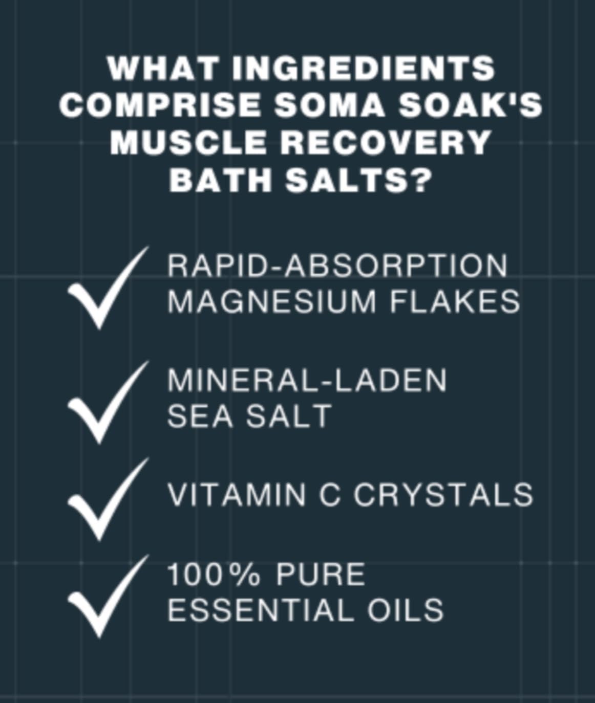 Muscle Recovery Magnesium Bath Soak Fast Absorbing - 21 Mineral Post Workout 3lb Bag Rejuvenating Citrus Mint
