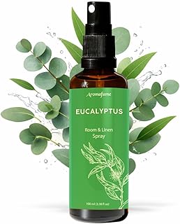 Eucalyptus Room, Linen & Pillow Spray by Aromafume | 100ml/3.38 fl oz | with Pure Eucalyptus Essential Oil | Aromatherapy | Mist for Bedding, Fabrics