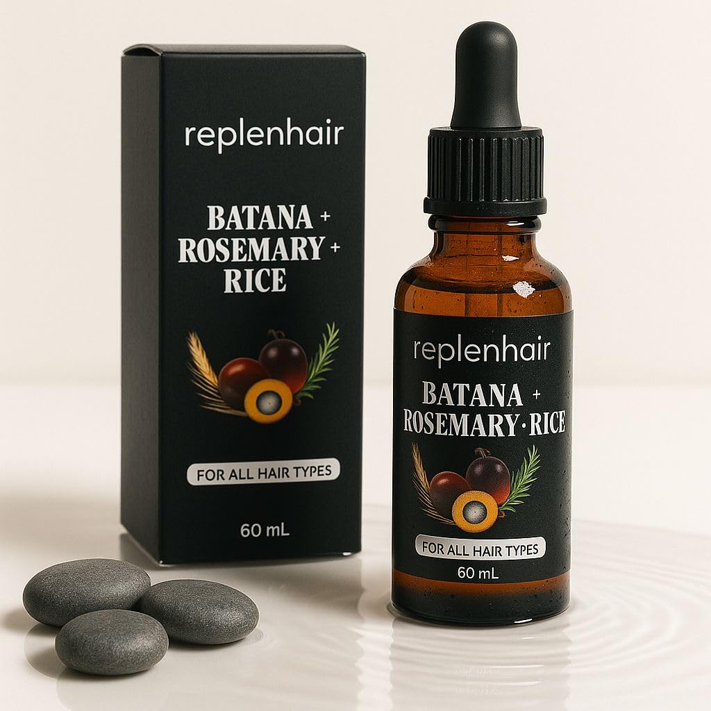 Batana Oil for Hair Growth Oil with Rosemary Castor, 100% Pure, Organic, Cold-Pressed, Unrefined Batana from Honduras by Dr. Sebi - Natural, Vegan, for Strong Roots and Thick Hair, 8oz