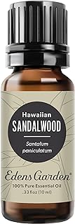 Edens Garden Sandalwood- Hawaiian Essential Oil- 100% Pure Premium Grade, Undiluted, Natural, Therapeutic, Aromatherapy, The Best for Diffuser, Skin, Face, Kid Safe 10 ml (.33 fl oz)