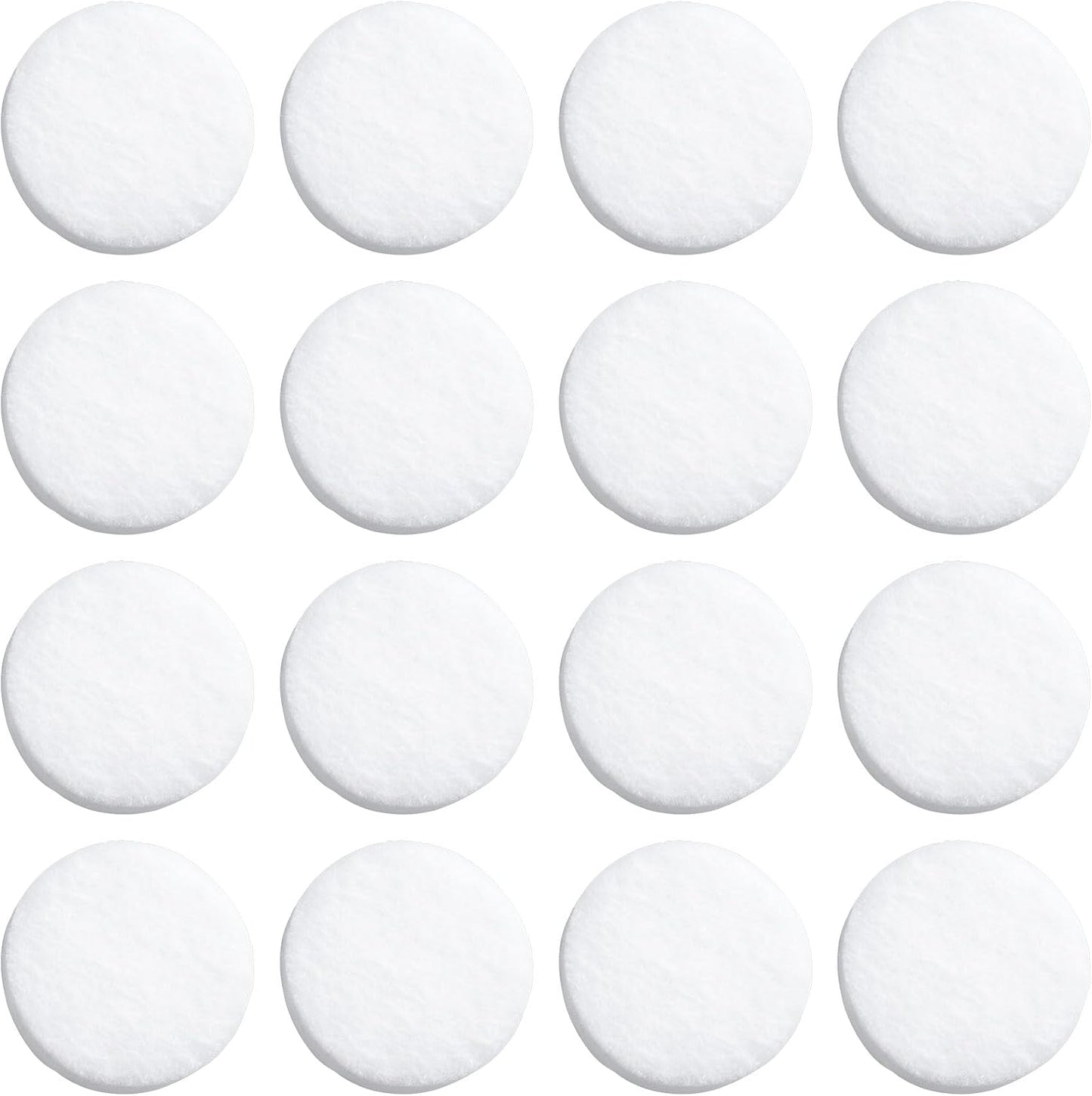 HINZIC 40Pcs Car Air Freshener Refill Felt Pads, 17.5MM/0.7inch Unscented White Air Freshener Replacement Pads Oil Perfumes Refill Tablets for Car Air Freshener Vent Clips Car Diffusers