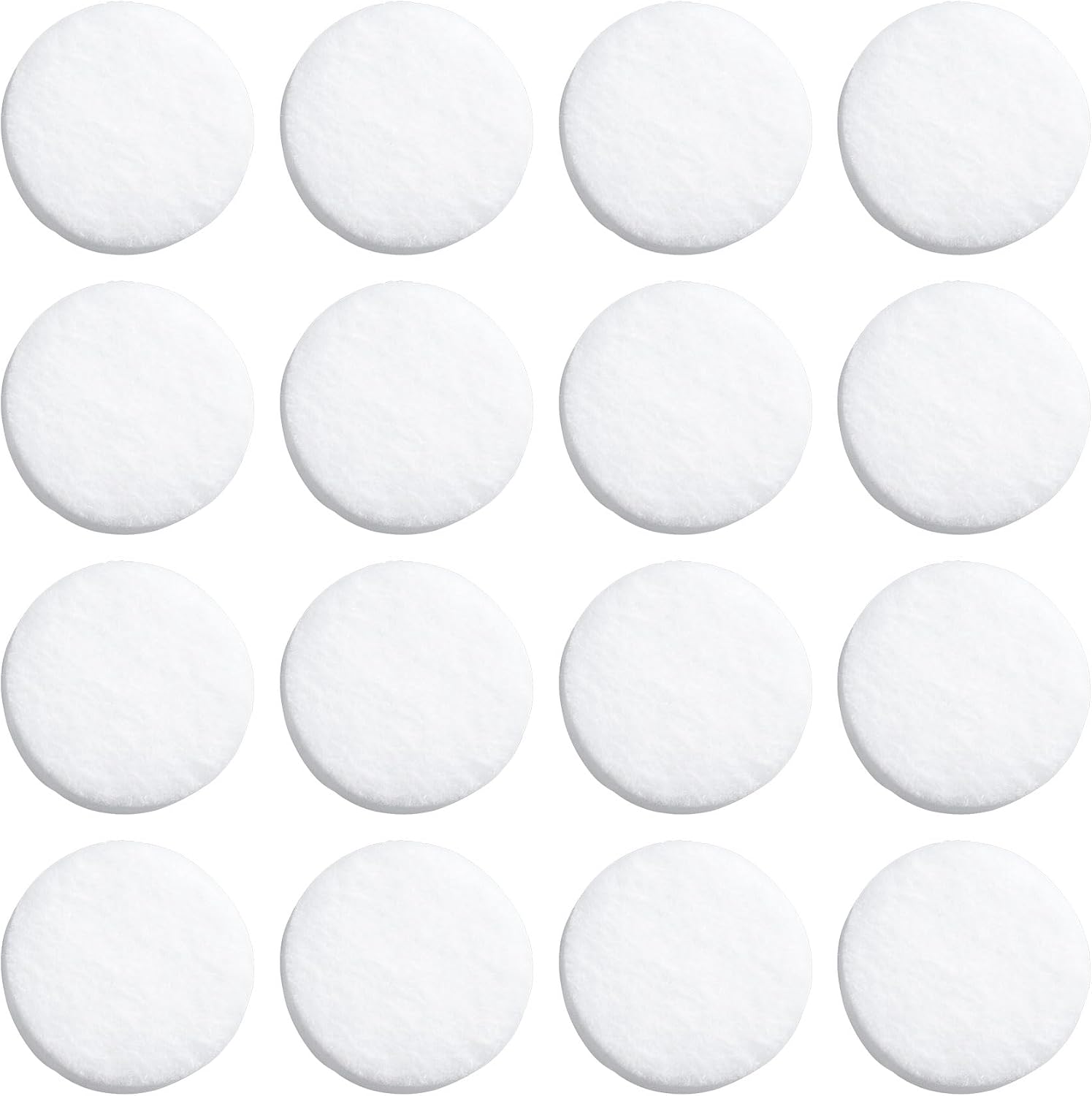 HINZIC 40Pcs Car Air Freshener Refill Felt Pads, 17.5MM/0.7inch Unscented White Air Freshener Replacement Pads Oil Perfumes Refill Tablets for Car Air Freshener Vent Clips Car Diffusers