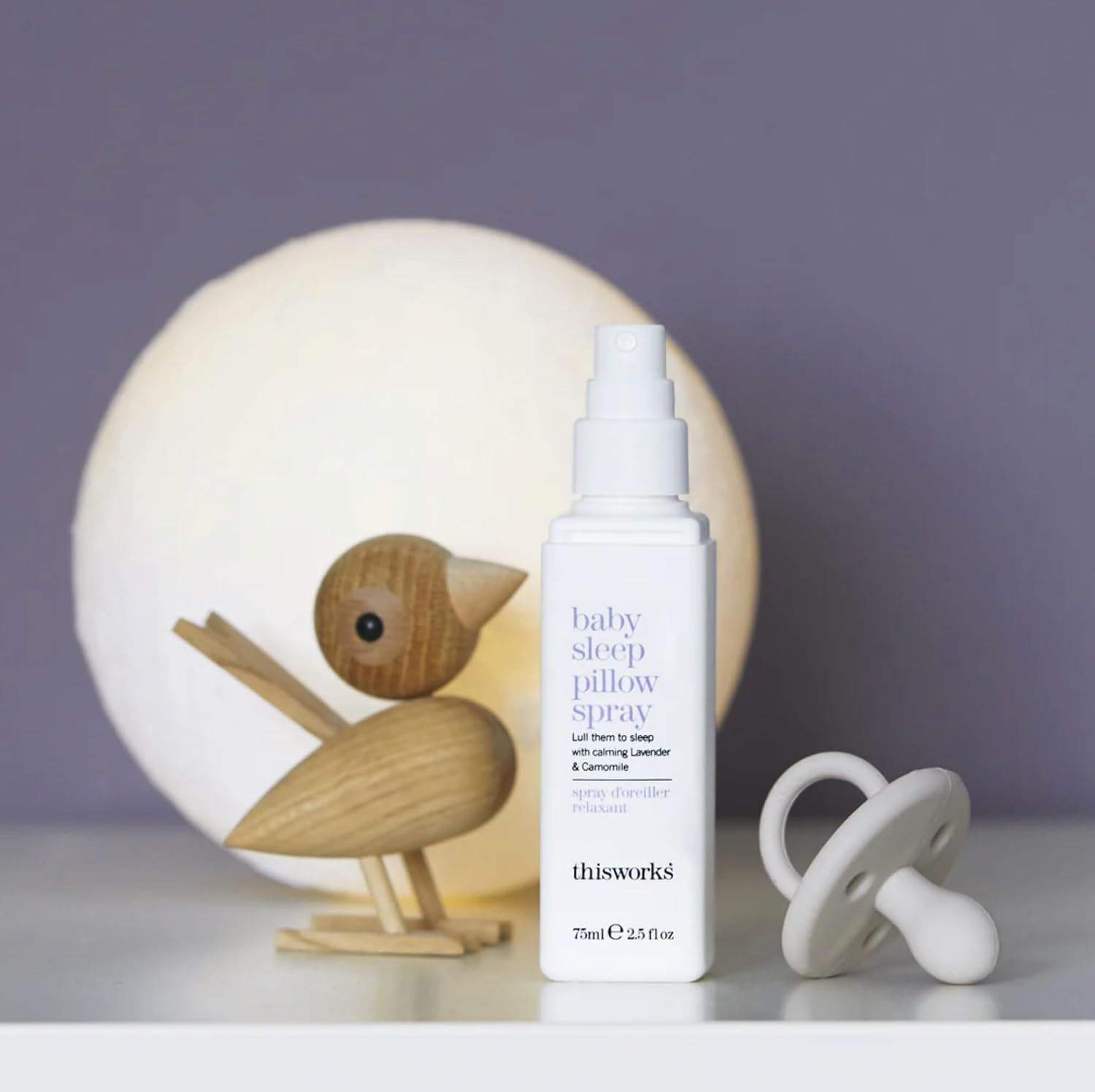 Thisworks Baby Sleep Pillow Spray: Ultra-Gentle to Lull Your Baby to Sleep, Calming Lavendar & Camomile, 75ml | 2.5 fl oz; 6+ Months