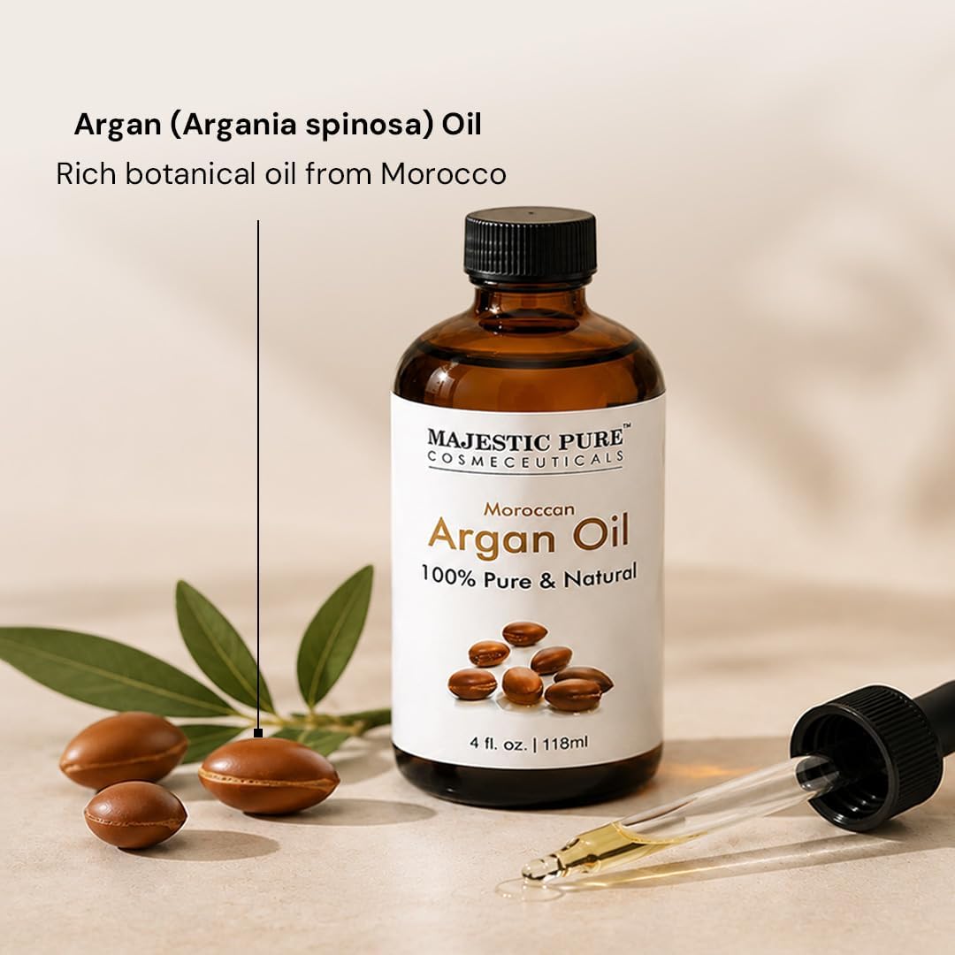 Majestic Pure Moroccan Argan Essential Oil - 4 Fl Oz