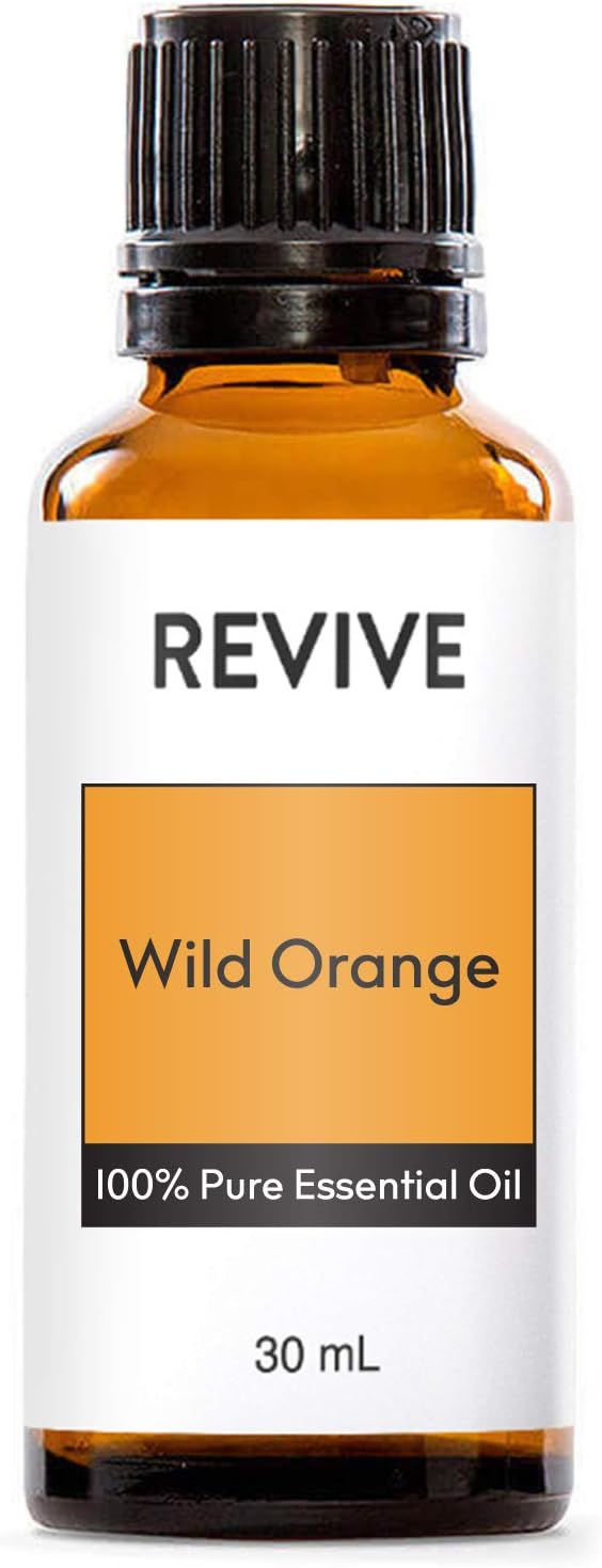 Wild Orange Essential Oil 30mL by Revive Essential Oils - 100% Pure Therapeutic Grade, for Diffuser, Humidifier, Massage, Aromatherapy, Skin & Hair Care