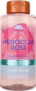 Tree Hut Moroccan Rose Nourishing & Moisturizing Foaming Gel Wash, 18 oz., Hydrating