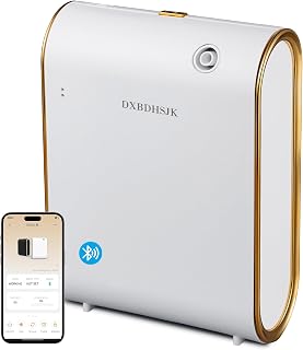 Home Bluetooth Smart Waterless Aromatherapy Machine, Essential Oil Diffuser, with Fragrance Coverage of up to 2000 Square feet, Suitable for Home, Hotel, Restaurant, Office, and spa Center.（White）