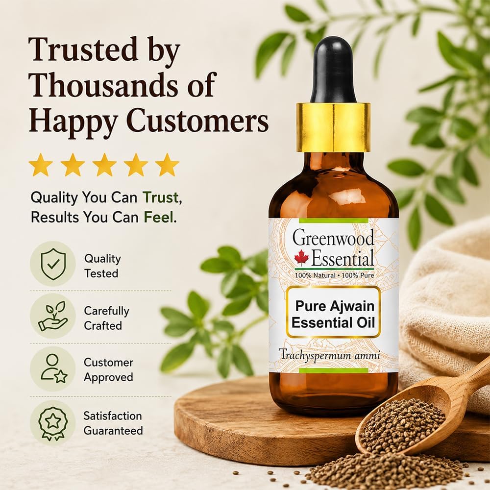 Greenwood Essential Pure Cedarwood Essential Oil (Juniperus virginiana) with Glass Dropper Steam Distilled 10ml (0.33 oz)