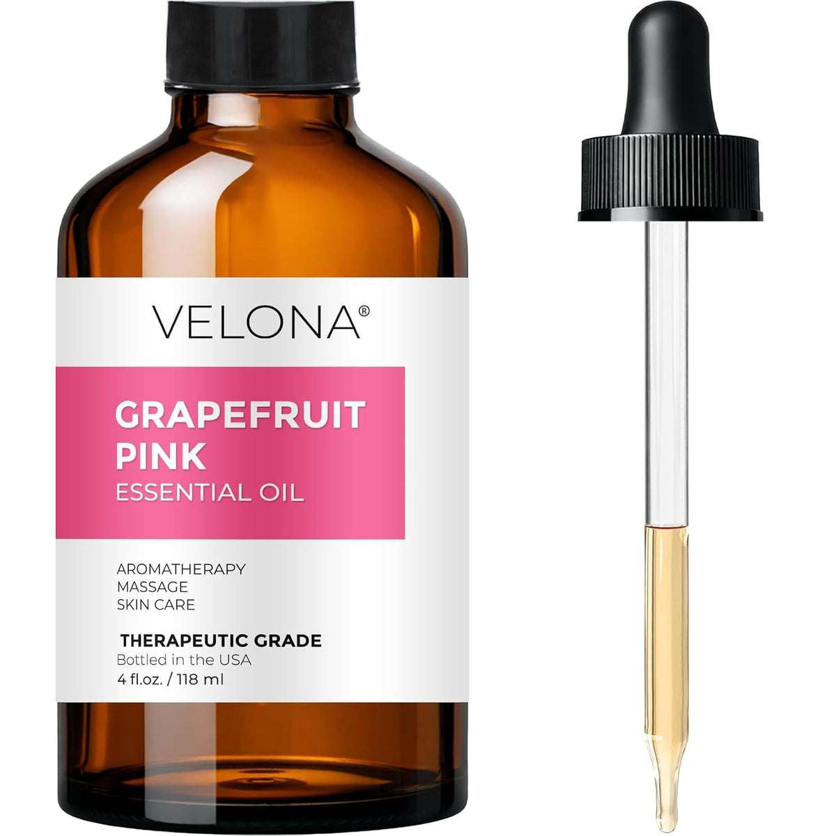 Grapefruit Pink Essential Oil by Velona - 4 Fl Oz