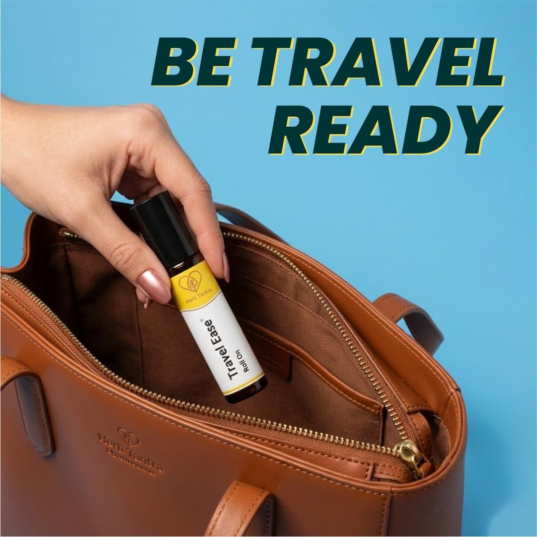 Travel Ease Roll On | Combat Motion Sickness,Morning Sickness,Vertigo, Pregnancy Nausea | Natural Non Drowsy | Road Trip Essentials