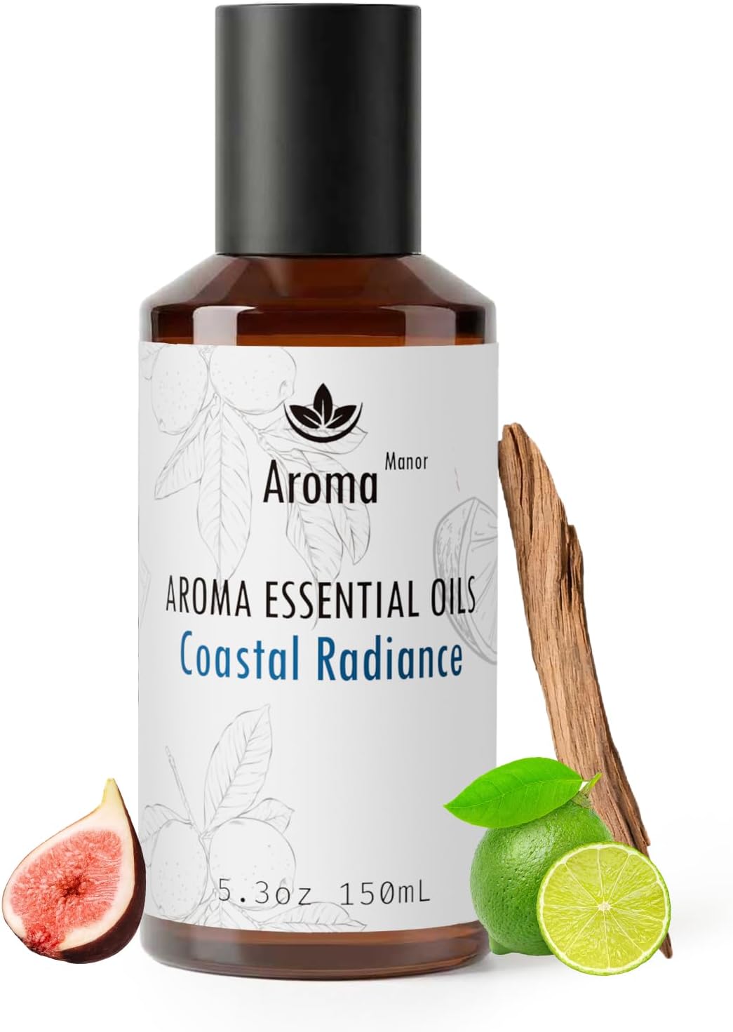 Hotel Collection - Coastal Radiance Essential Oil Scent - Luxury Hotel Inspired Aromatherapy Scent Diffuser Oil - Bergamot & Bitter Orange, Fig, Sunshine, Sea, Orange Blossom and Amberwood - 150mL