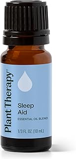 Plant Therapy Sleep Aid Essential Oil Blend 10 mL (1/3 oz) 100% Pure, Undiluted, Relaxing Aromatherapy for Better Sleep