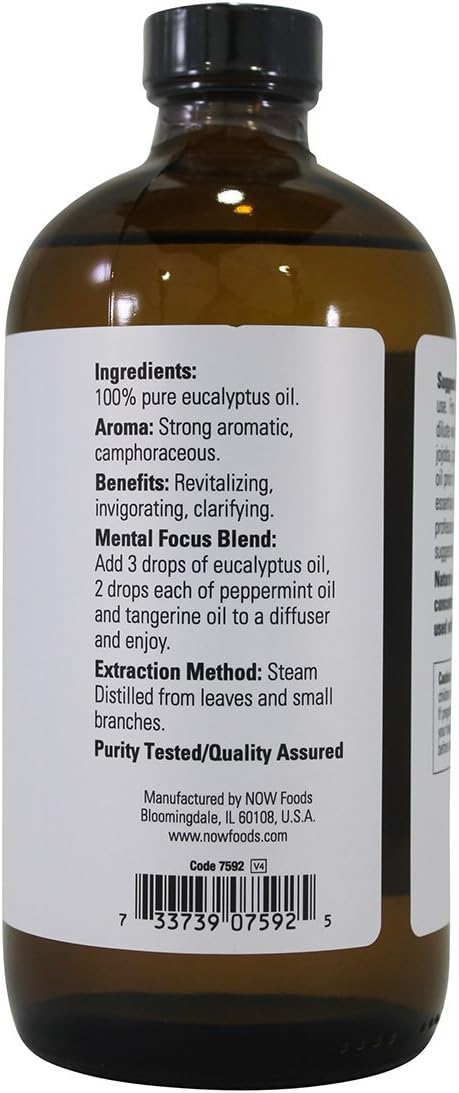 Now Foods: Eucalyptus Oil, 16 oz ( 3 pack)