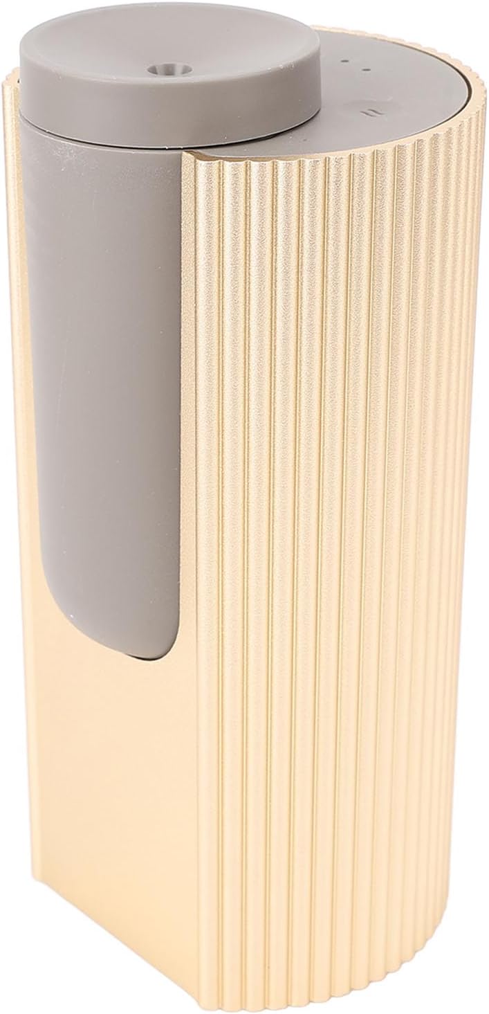 Waterless Essential Oil Diffuser Stylish Aluminum Alloy Dual Fluid Cold Mist Aromatherapy Machine for Bedroom Office, Compact Car Fragrance Diffuser (Gold)