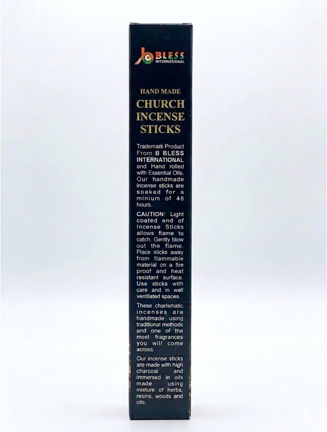 Church-Frankincense 100%-Natural-Handmade-Hand-Dipped-Incense-Sticks Organic-Chemicals-Charcoal-Free Purification-Relaxation-Positivity-Yoga-Meditation Best-Woods-Scent (15 Sticks (1.7 OZ))
